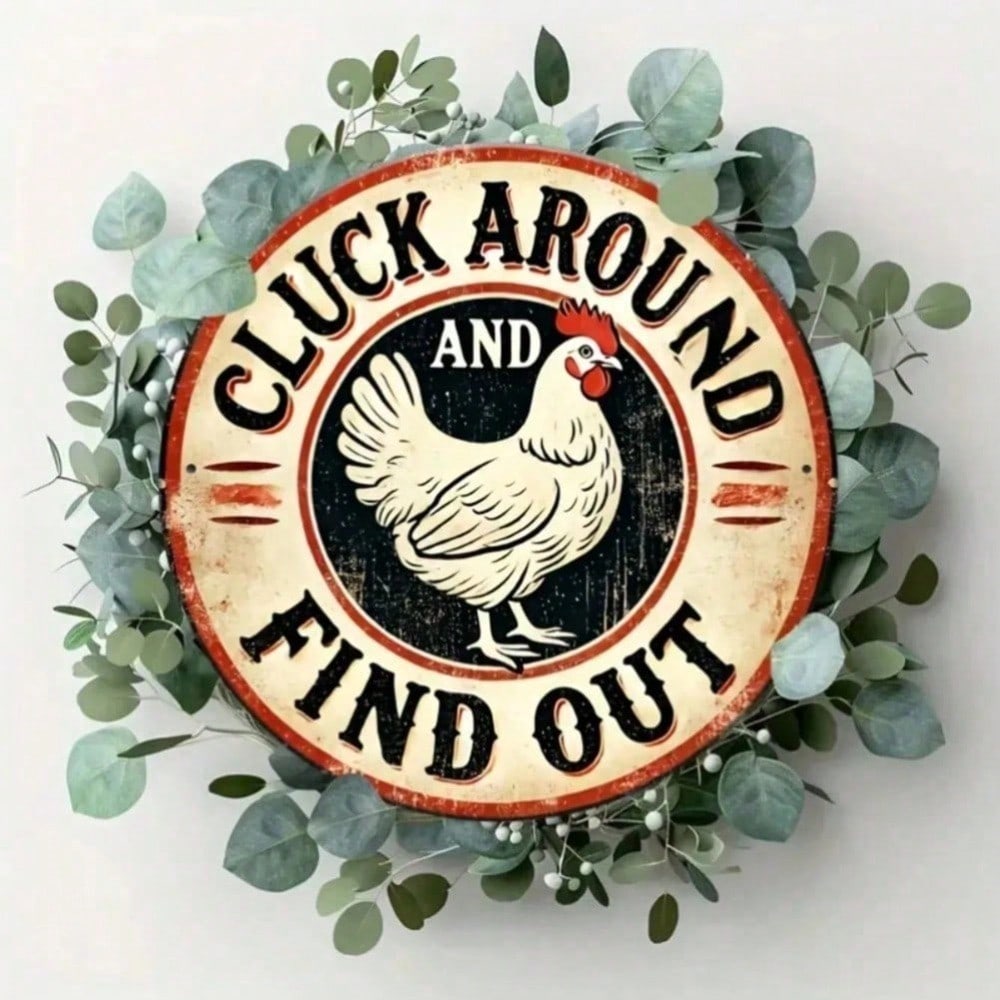 1pc Vintage Chicken Tin Wall Sign 7.8x7.8 Inch Round Metal Rooster Plaque Funny Country Farmhouse Decor 20x20
1pc Vintage Chicken Tin Wall Sign 7.8x7.8 Inch Round Metal Rooster Plaque Funny Country Farmhouse Decor 20x20