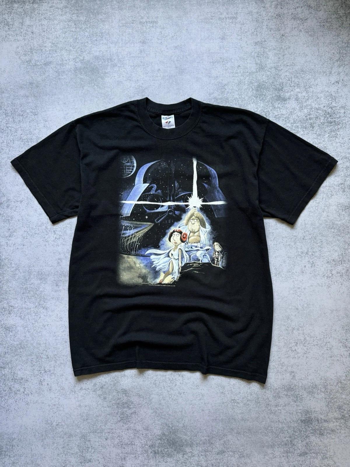 Vintage Family Guy Star Wars 2007 Humor Cartoon Movie T-shirt Y2K Mens Size L XL
Vintage Family Guy Star Wars 2007 Humor Cartoon Movie T-shirt Y2K Mens Size L XL