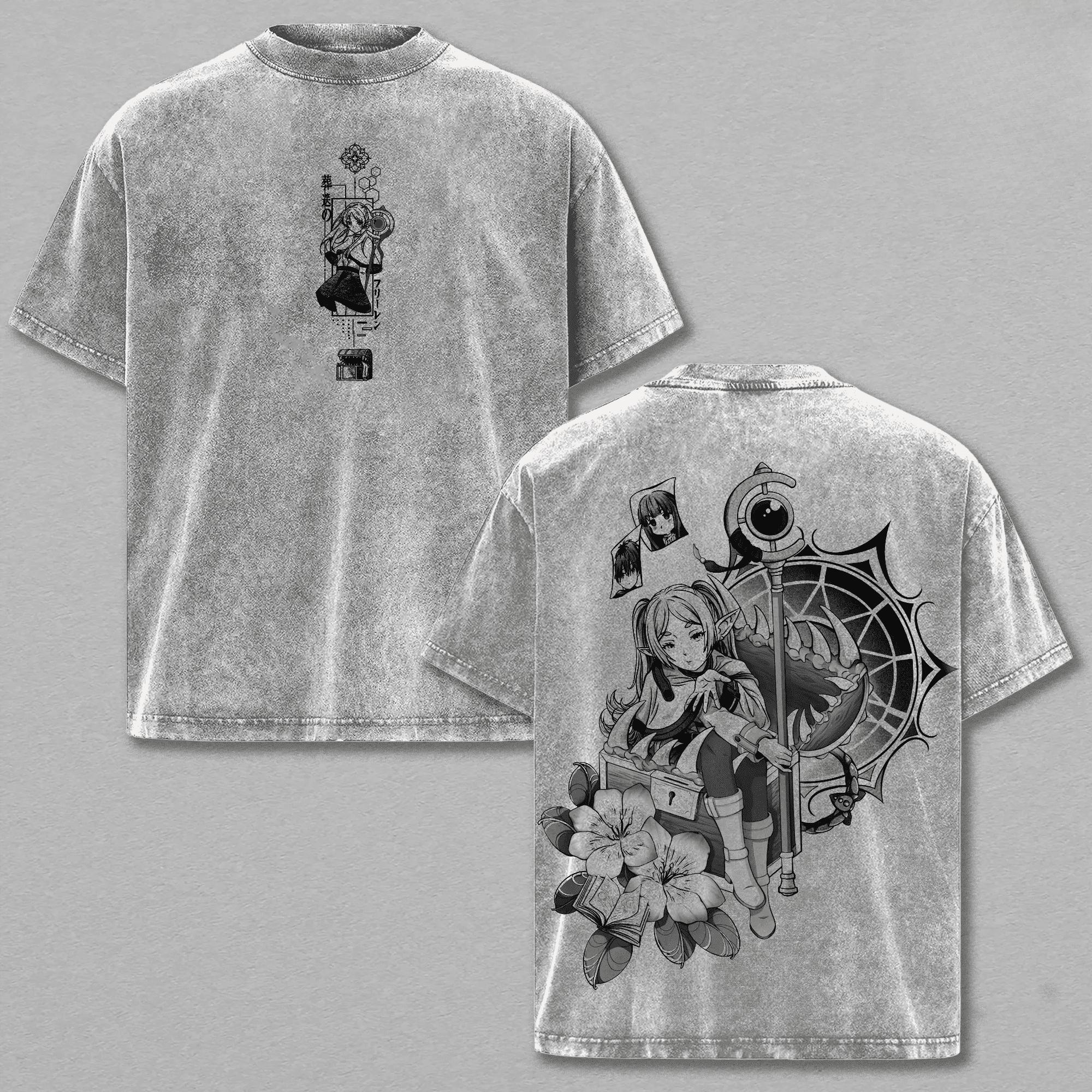 Harajuku Anime Cute Frieren T-shirt Manga Printed Washed Oversized T Shirt Summer Short Sleeve Cotton Tees Tops Men Clothing XXL сірий колір
Harajuku Anime Cute Frieren T-shirt Manga Printed Washed Oversized T Shirt Summer Short Sleeve Cotton Tees Tops Men Clothing XXL сірий колір