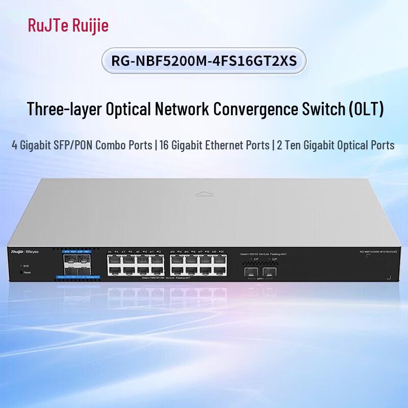 Ruijie RG-NBF5200M Series Layer 3 Managed Optical Network Switch
Ruijie RG-NBF5200M Series Layer 3 Managed Optical Network Switch