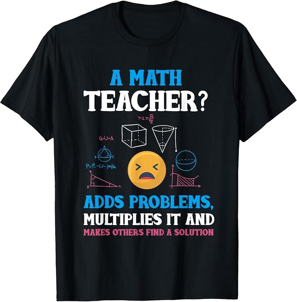 Funny Math Teacher Gift Teaching Numbers School Geek Gift TShirt Unisex T-Shirt XXXXL
Funny Math Teacher Gift Teaching Numbers School Geek Gift TShirt Unisex T-Shirt XXXXL