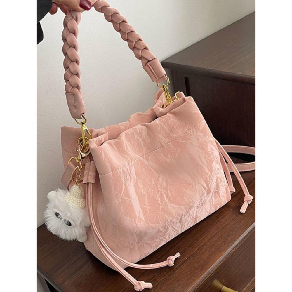 Design Sense Pink Bag Женская универсальная сумка через плечо Модная сумка-ведро розовый
Design Sense Pink Bag Женская универсальная сумка через плечо Модная сумка-ведро розовый