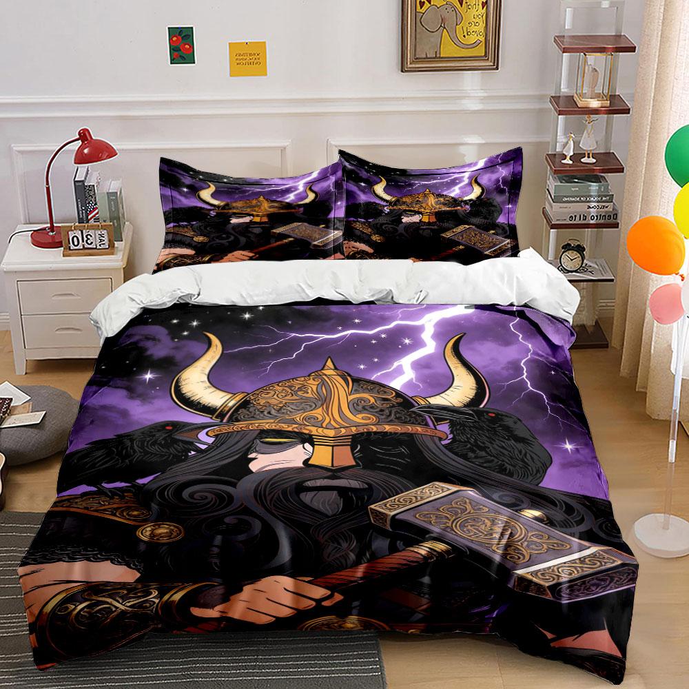 Horned helmet, raven, lightning. Bedding sets Duvet cover sets Duvet covers Pillowcases(1 * Duvet Cover 2 * Pillowcases, without duvet insert) 135x200cm
Horned helmet, raven, lightning. Bedding sets Duvet cover sets Duvet covers Pillowcases(1 * Duvet Cover 2 * Pillowcases, without duvet insert) 135x200cm