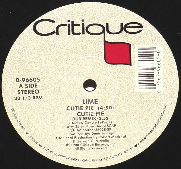 12inch Record LIME - Cutie Pie / Did You See That Girl 096605 CRITIQUE 1988 US Dance & Electronica Used
12inch Record LIME - Cutie Pie / Did You See That Girl 096605 CRITIQUE 1988 US Dance & Electronica Used