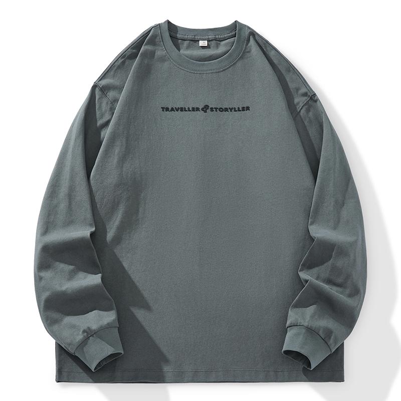 Футболка с длинными рукавами из американского ретро-хлопка, мужская, свободного покроя, большого размера, осенняя, с круглым вырезом, модный свитер с принтом 4XL темно-серого
Футболка с длинными рукавами из американского ретро-хлопка, мужская, свободного покроя, большого размера, осенняя, с круглым вырезом, модный свитер с принтом 4XL темно-серого