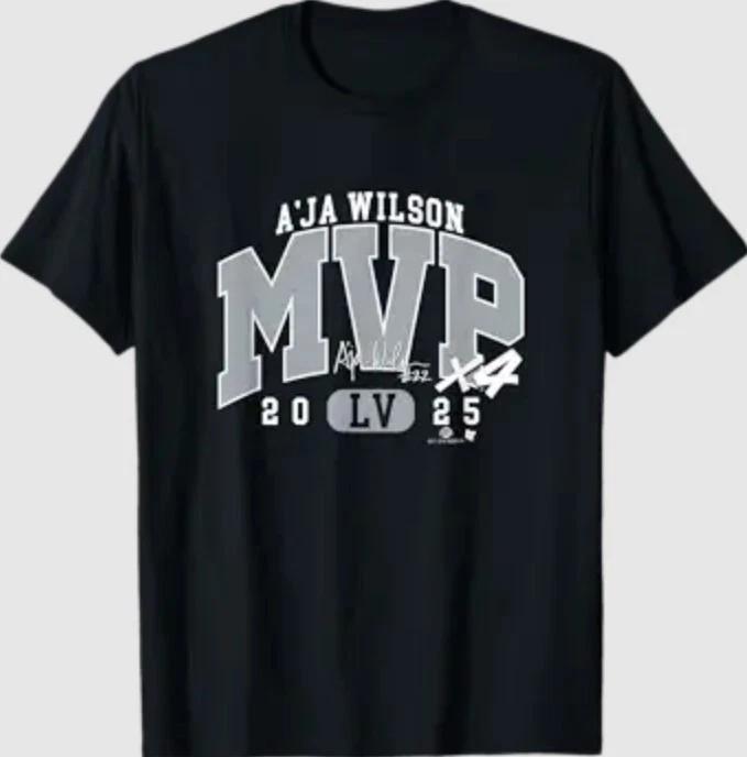 А джа Уилсон - MVP 2025 - Футболка для баскетбола Лас-Вегаса S
А джа Уилсон - MVP 2025 - Футболка для баскетбола Лас-Вегаса S