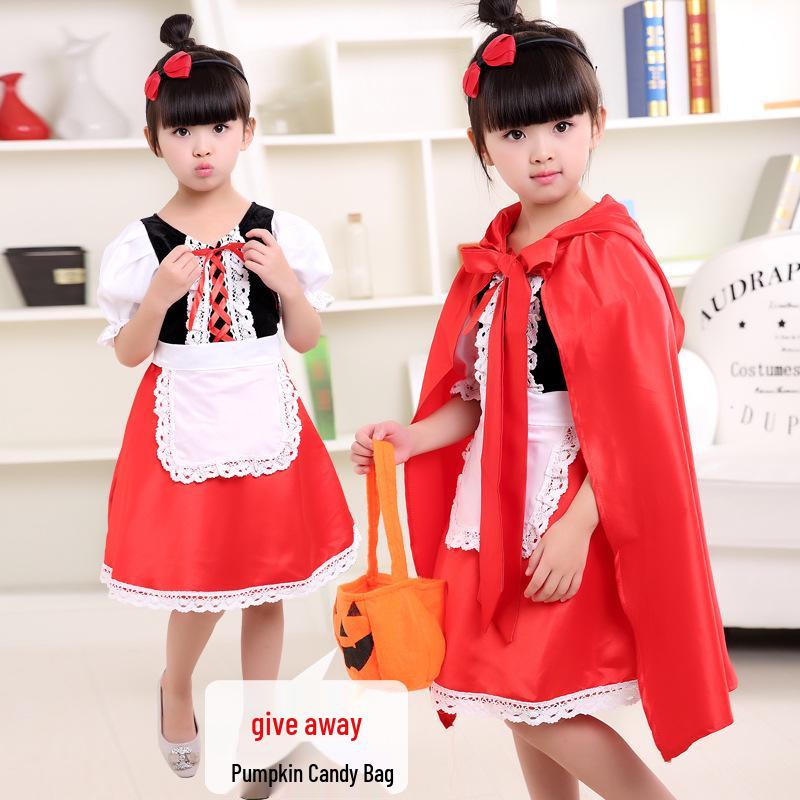 Halloween Little Red Riding Hood Princess Dress for Girls - Fairy Tale Costume for Cosplay and Christmas Performance. 170
Halloween Little Red Riding Hood Princess Dress for Girls - Fairy Tale Costume for Cosplay and Christmas Performance. 170