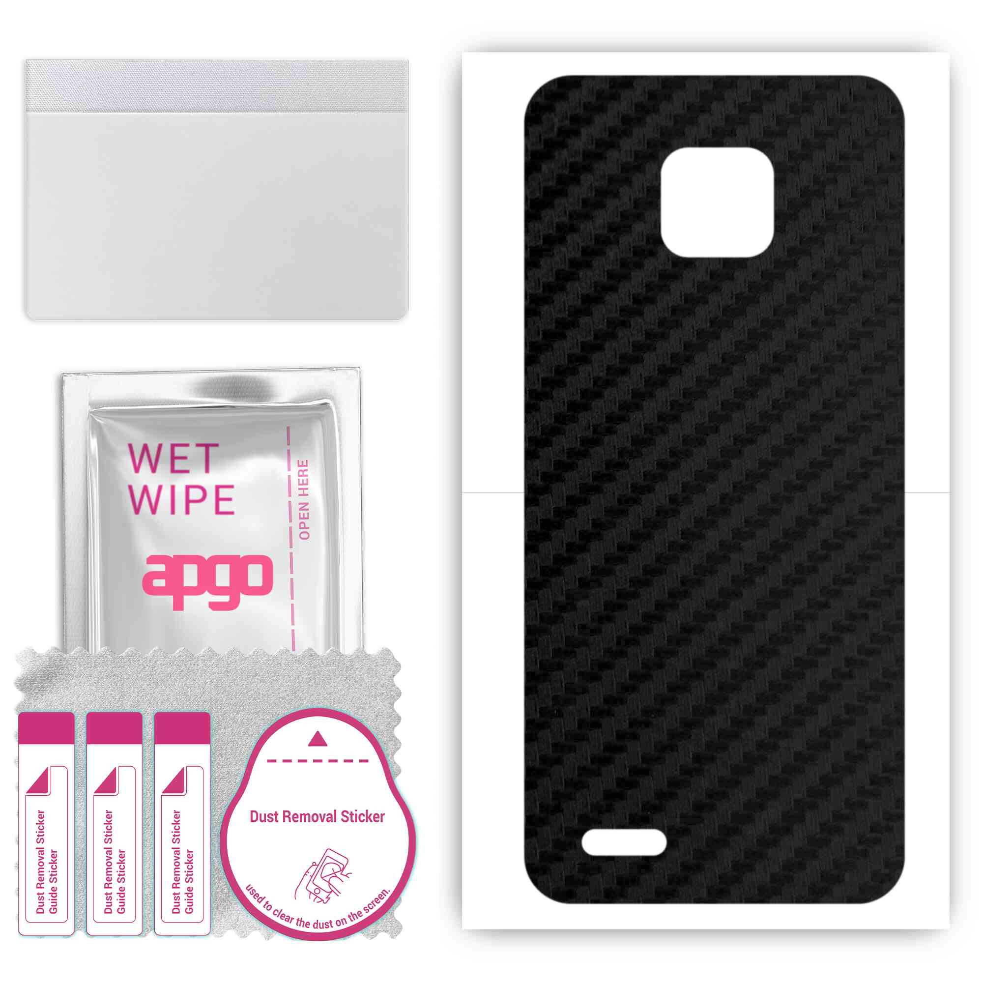 apgo Protective Skin Sticker for the back compatible with Ulefone S11, Wrap Film, Foil, Vinyl - Pattern Carbon Black
apgo Protective Skin Sticker for the back compatible with Ulefone S11, Wrap Film, Foil, Vinyl - Pattern Carbon Black
