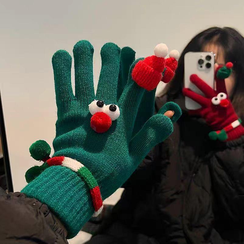 Christmas color New Year s finger gloves schoolgirl cute couple thickened warm can
Christmas color New Year s finger gloves schoolgirl cute couple thickened warm can