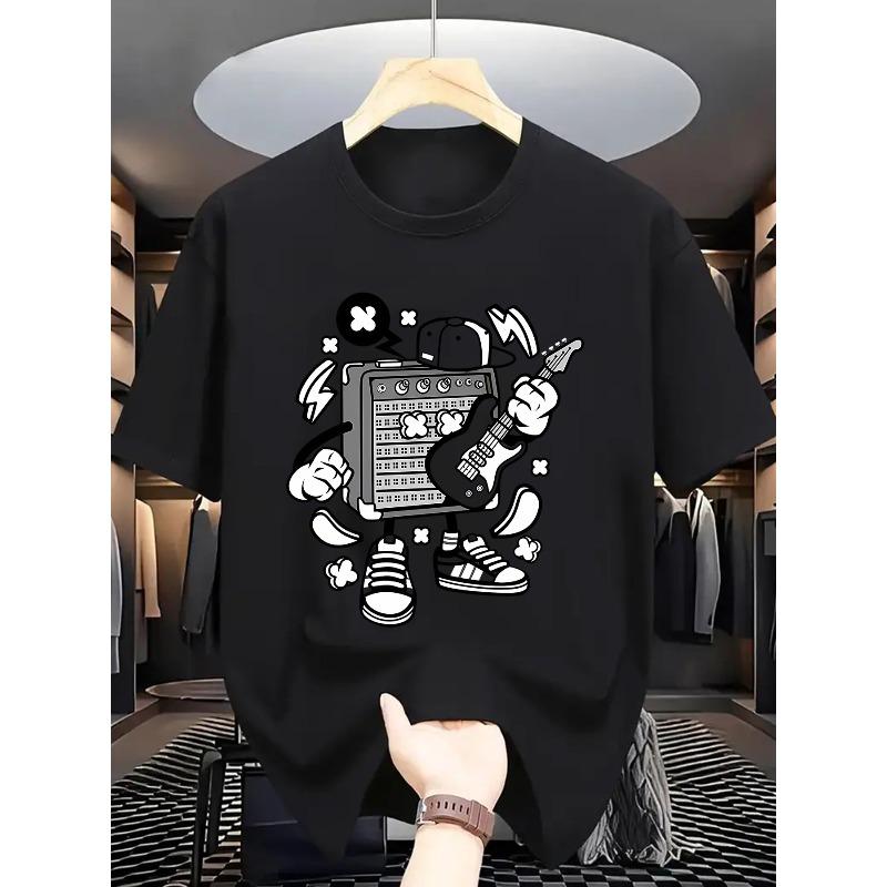 Men s Short-sleeve T-shirt with Rock Elements, Fashionable and Versatile for Trendy Streetwear and Music Scenes, Wearable in All Seasons S чёрный
Men s Short-sleeve T-shirt with Rock Elements, Fashionable and Versatile for Trendy Streetwear and Music Scenes, Wearable in All Seasons S чёрный