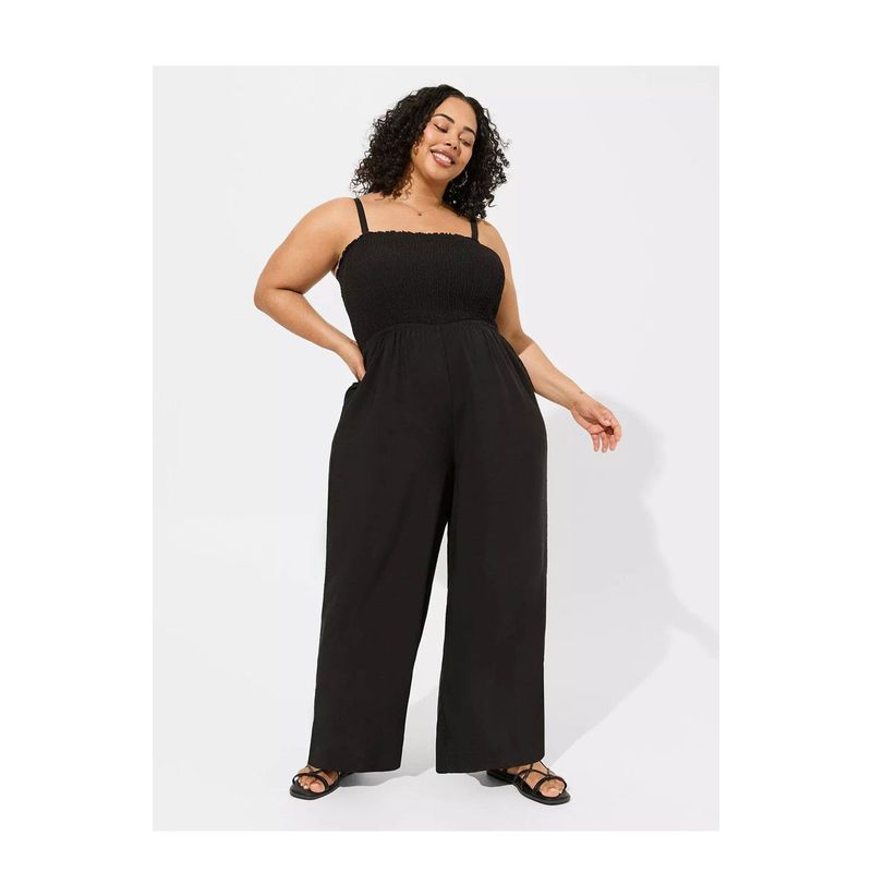 European and American Leisure Loose Plus size Chubby Girl Sling Jumpsuit Women 2025 Summer New Slimming Wide Leg Pants Women 644 Black 6
European and American Leisure Loose Plus size Chubby Girl Sling Jumpsuit Women 2025 Summer New Slimming Wide Leg Pants Women 644 Black 6