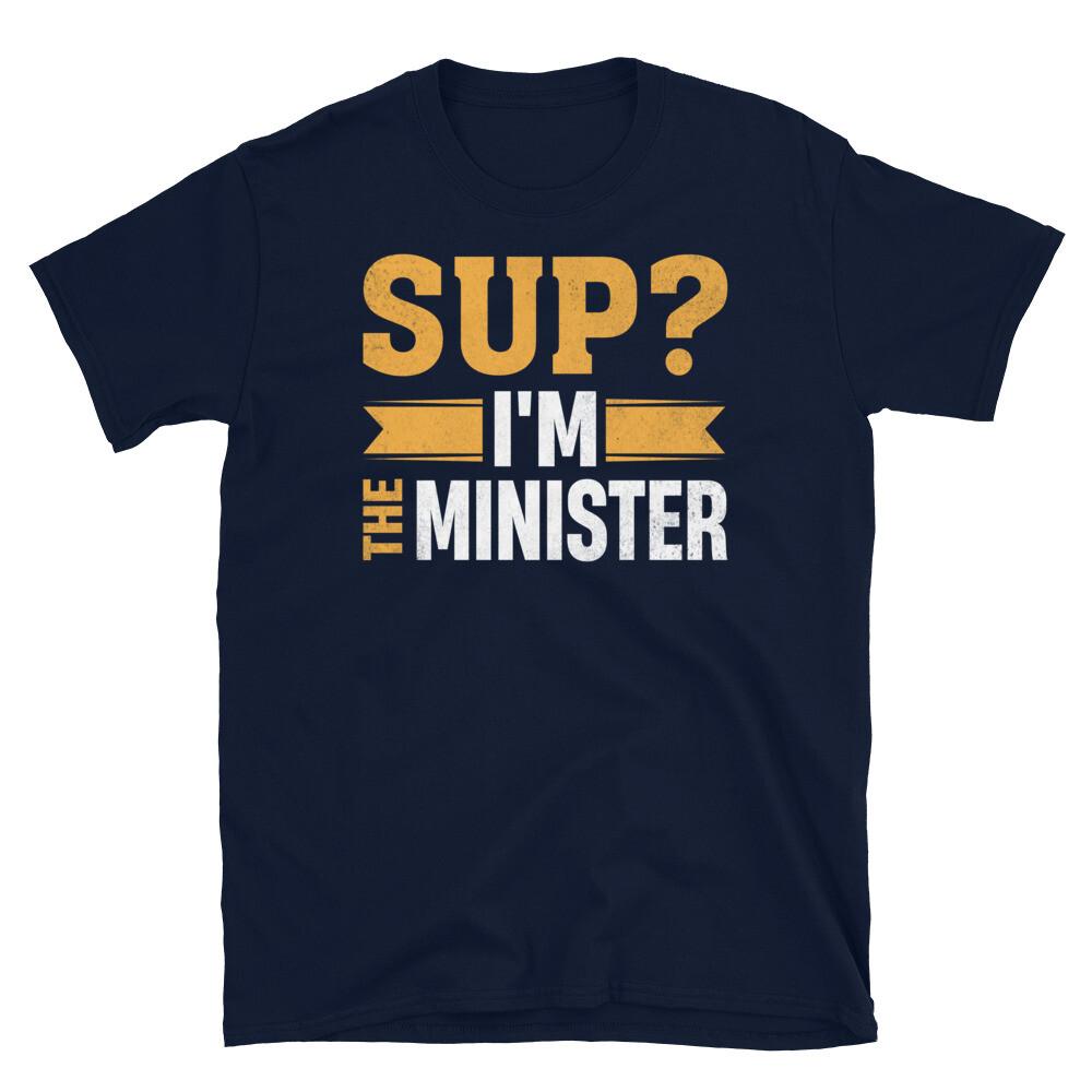 Sup I m the Minister Wedding Marriage Officiant Short-Sleeve Unisex T-Shirt M
Sup I m the Minister Wedding Marriage Officiant Short-Sleeve Unisex T-Shirt M