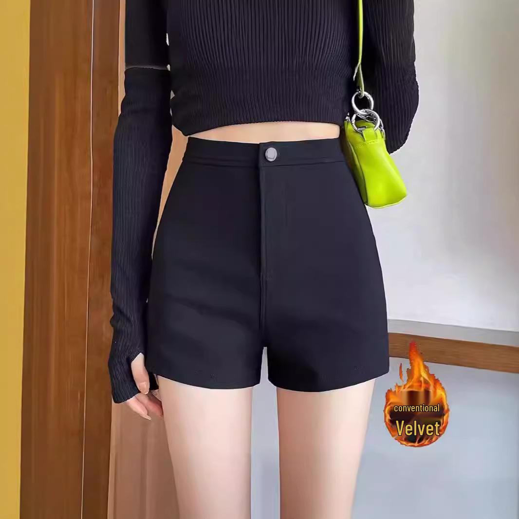 Spicy Girl High Waist Elastic Black Shorts - Women s Warm Plus Velvet Korean Style for Autumn/Winter 3XL чёрный
Spicy Girl High Waist Elastic Black Shorts - Women s Warm Plus Velvet Korean Style for Autumn/Winter 3XL чёрный