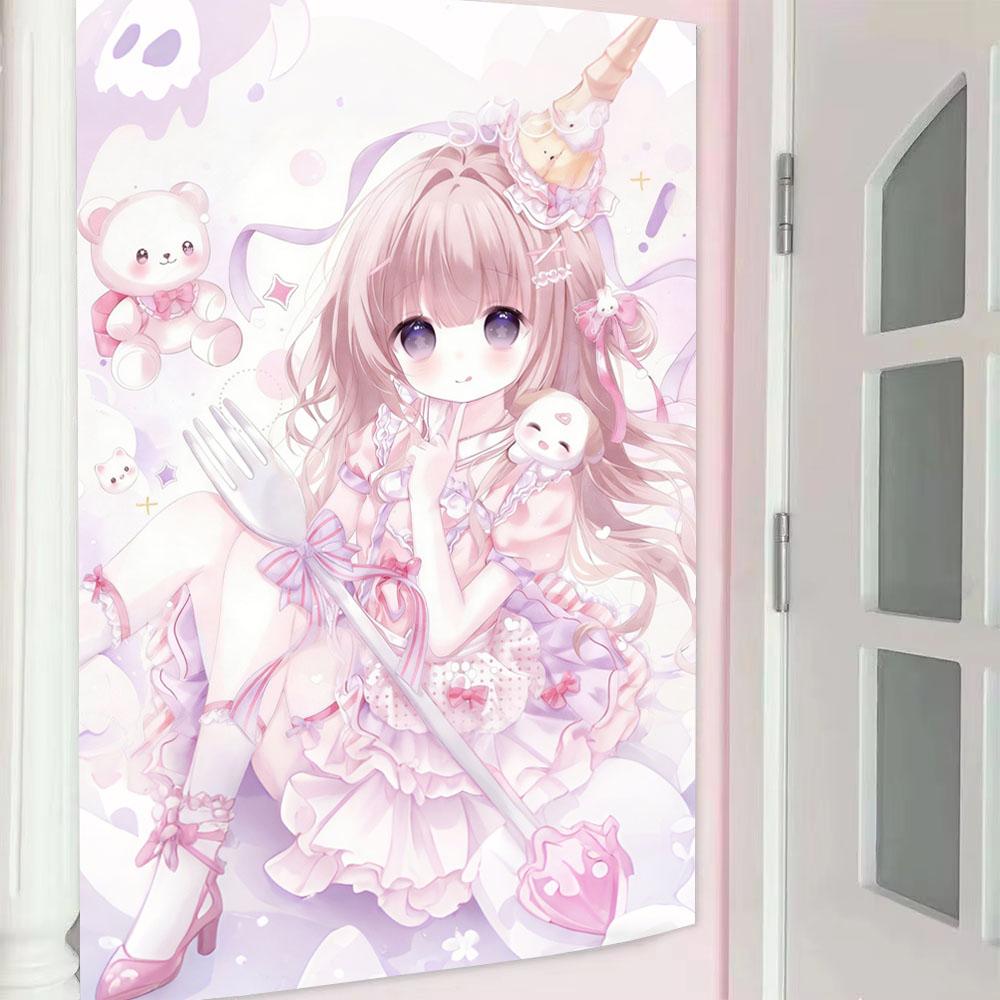 2D Cute Sweet Girl Tapestry Galgame Pink Series Wall Hanging Home Decor Kawaii Room Aesthetic Background Cloth 74x94cm(29x37in)
2D Cute Sweet Girl Tapestry Galgame Pink Series Wall Hanging Home Decor Kawaii Room Aesthetic Background Cloth 74x94cm(29x37in)