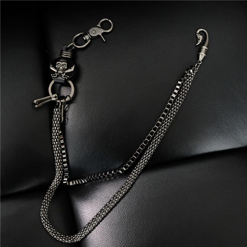 Fashion Punk Hip-hop Trendy Belt Waist Chain Multilayer Male wallet chain Pants Chain Men Jeans Punk black Metal Pants Chains чёрный
Fashion Punk Hip-hop Trendy Belt Waist Chain Multilayer Male wallet chain Pants Chain Men Jeans Punk black Metal Pants Chains чёрный