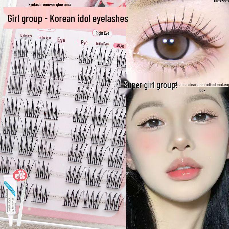 Korean Idol Style Natural Faux Eyelashes - XOYO ACE, Easy Three-Step Segmented Clusters.
Korean Idol Style Natural Faux Eyelashes - XOYO ACE, Easy Three-Step Segmented Clusters.
