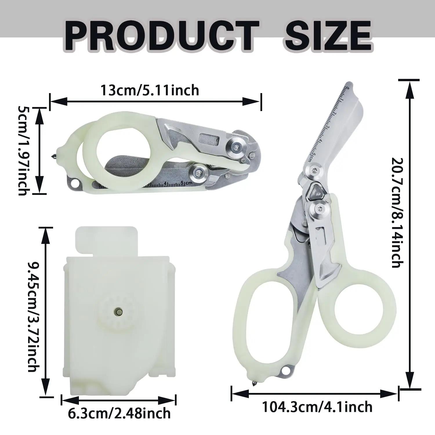 Stainless Steel Scissors Multifunctional Tactical Plier Folding Outdoor Survival Tool with Carbide Glass Breaker and Belt Cutter
Stainless Steel Scissors Multifunctional Tactical Plier Folding Outdoor Survival Tool with Carbide Glass Breaker and Belt Cutter
