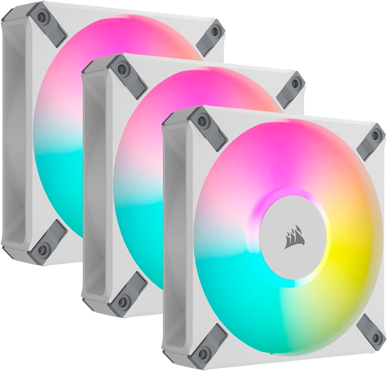 CORSAIR AF120 RGB ELITE WHITE Triple Pack with Lighting Node CORE XT PC Case Fan FN1864 for Desktop CO-9050158-WW білий
CORSAIR AF120 RGB ELITE WHITE Triple Pack with Lighting Node CORE XT PC Case Fan FN1864 for Desktop CO-9050158-WW білий