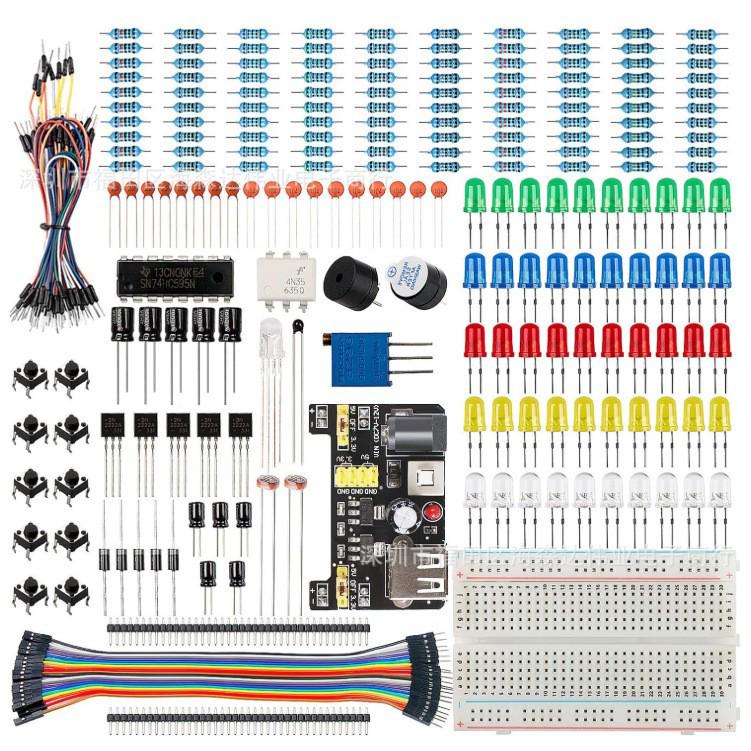 UNO R3 Beginner Starter Kit: 400-Hole Breadboard with Components
UNO R3 Beginner Starter Kit: 400-Hole Breadboard with Components