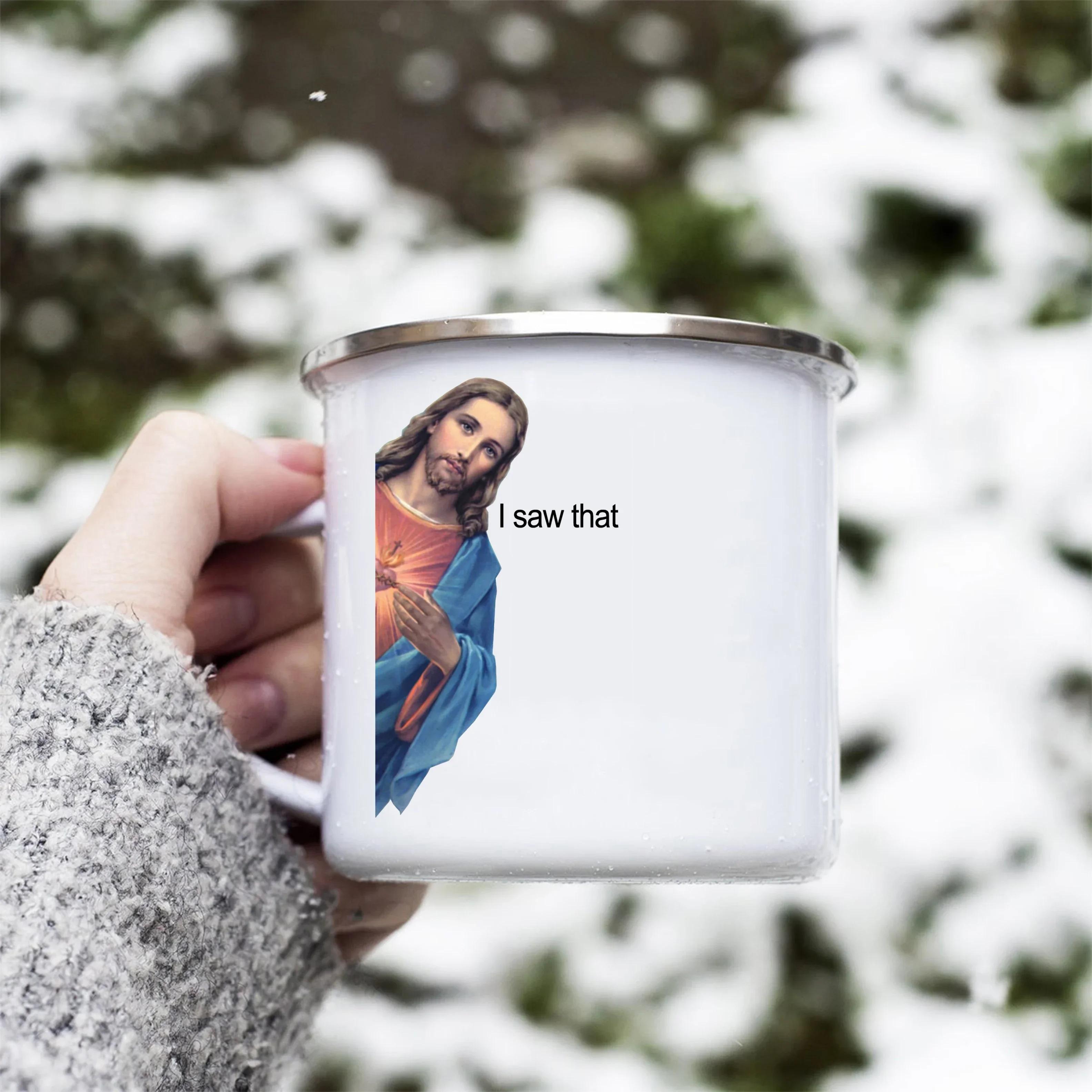 Enamel Mugs Coffee Cups Jesus Meme Quote I Saw That Funny Jesus Coffe Mug Beer Cup Mug for Tea Drinkware Personalized Travel Bar Enamel Cup
Enamel Mugs Coffee Cups Jesus Meme Quote I Saw That Funny Jesus Coffe Mug Beer Cup Mug for Tea Drinkware Personalized Travel Bar Enamel Cup