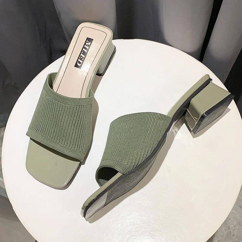 Женская обувь тапочки для отдыха на природе 2024 летняя мода трикотажные эластичные с открытым носком туфли на толстой подошве сандалии с полузатянутым носком женская обувь 35 зелёный
Женская обувь тапочки для отдыха на природе 2024 летняя мода трикотажные эластичные с открытым носком туфли на толстой подошве сандалии с полузатянутым носком женская обувь 35 зелёный