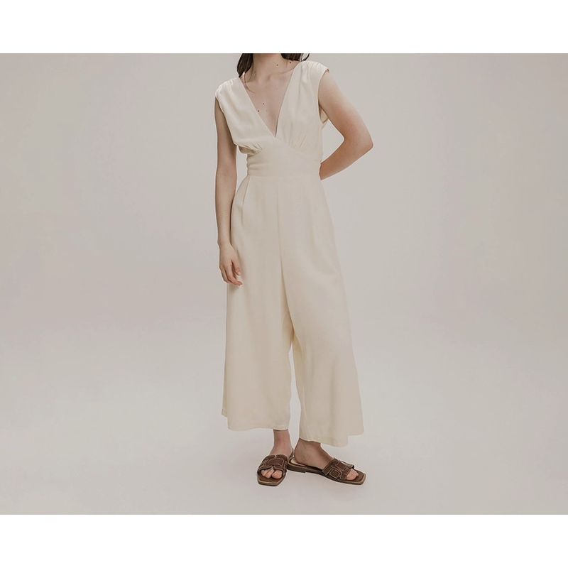 Export Single CA Home Silm Thin and Comfortable Easiest for Match Elegant and Personalized Fashion Backless Shoelace Lyocell Jumpsuit Women Beige XS
Export Single CA Home Silm Thin and Comfortable Easiest for Match Elegant and Personalized Fashion Backless Shoelace Lyocell Jumpsuit Women Beige XS