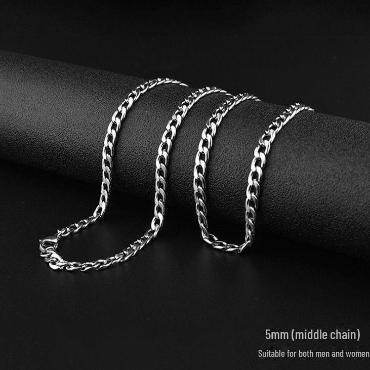 Унисекс толстое кубинское цепочное ожерелье - модный европейский и американский уличный хип-хоп аксессуар 60cm long and 5mm wide
Унисекс толстое кубинское цепочное ожерелье - модный европейский и американский уличный хип-хоп аксессуар 60cm long and 5mm wide