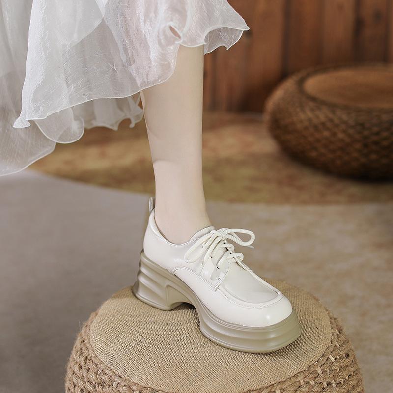 Yuexinwang genuine leather flat for Huizhou women s shoes Su Yinyin, the same shoes increase the height of the thick-soled college style, small leathe 40 абрикосовий
Yuexinwang genuine leather flat for Huizhou women s shoes Su Yinyin, the same shoes increase the height of the thick-soled college style, small leathe 40 абрикосовий