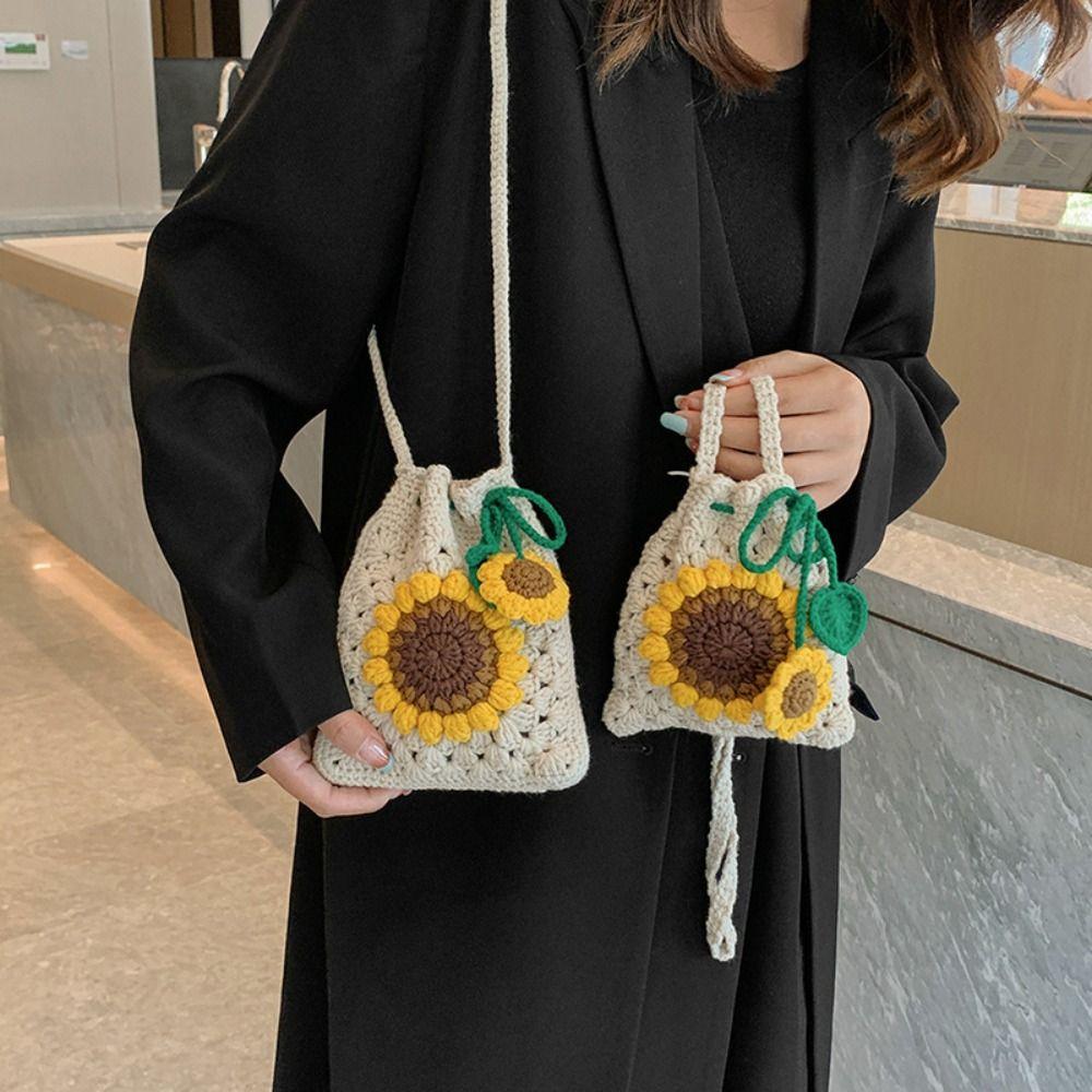 Drawstring Sunflower Shoulder Bag Sunflower Handwoven Knit Bag Hand Knitted Bag Children S
Drawstring Sunflower Shoulder Bag Sunflower Handwoven Knit Bag Hand Knitted Bag Children S