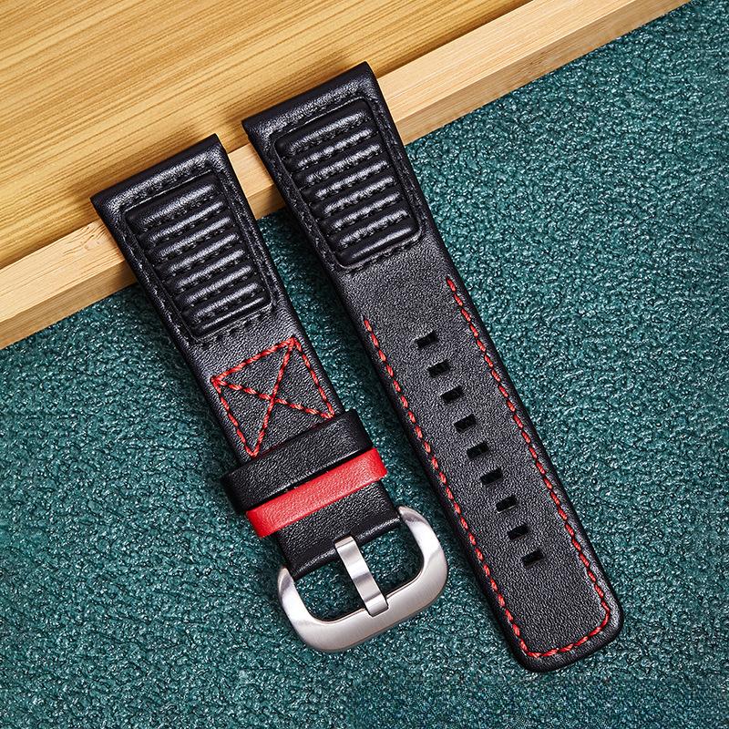 Compatible with Seven Friday Watch Pattern Genuine Leather Strap28MMHigh-looking color thread soft leather men s watch strap 28MM-Black buttons
Compatible with Seven Friday Watch Pattern Genuine Leather Strap28MMHigh-looking color thread soft leather men s watch strap 28MM-Black buttons