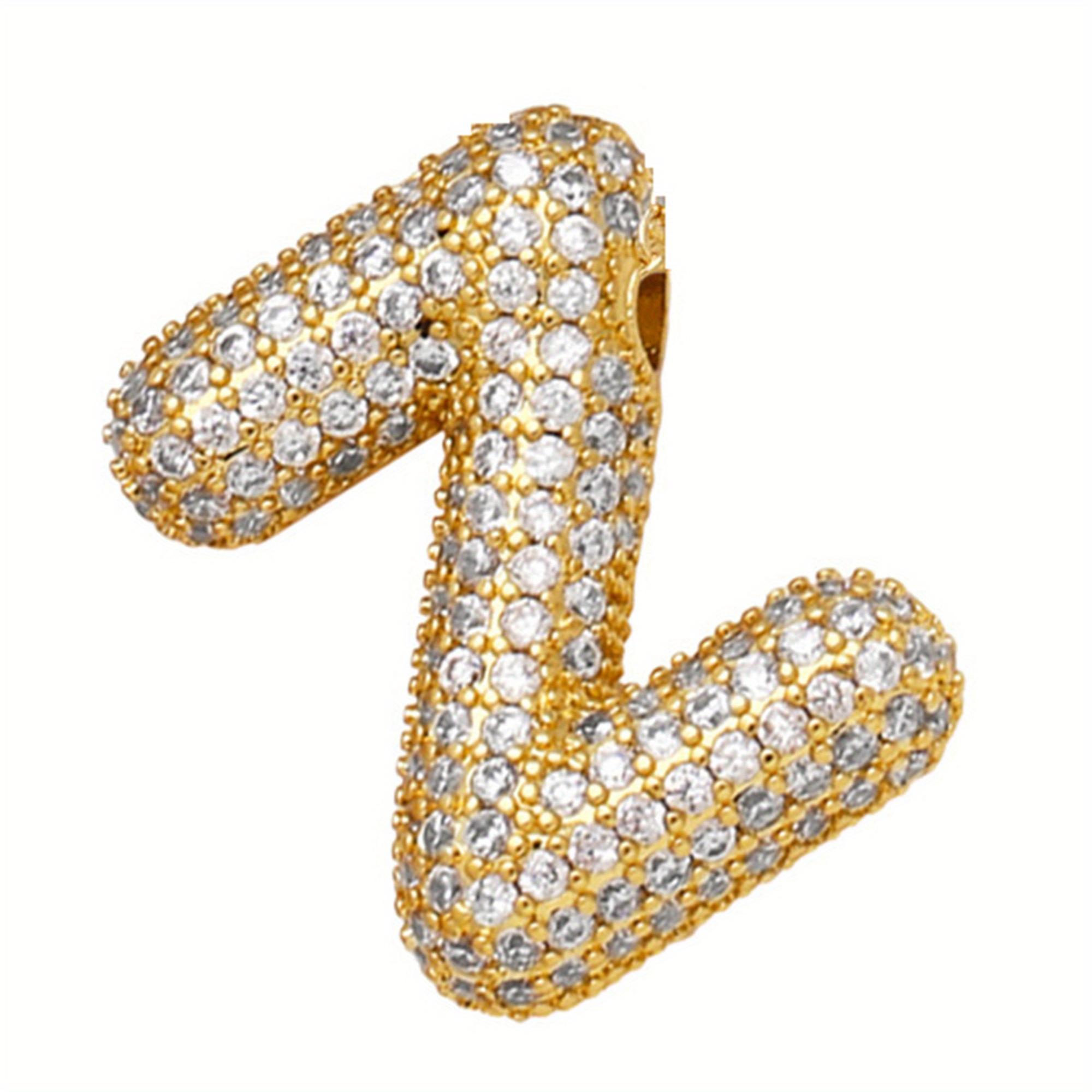 Golden Plated Balloon 26 Alphabet Letter Pendant for Women Chunky Full Shiny Artificial Zircon Choker Jewelry Accessories DIY
Golden Plated Balloon 26 Alphabet Letter Pendant for Women Chunky Full Shiny Artificial Zircon Choker Jewelry Accessories DIY