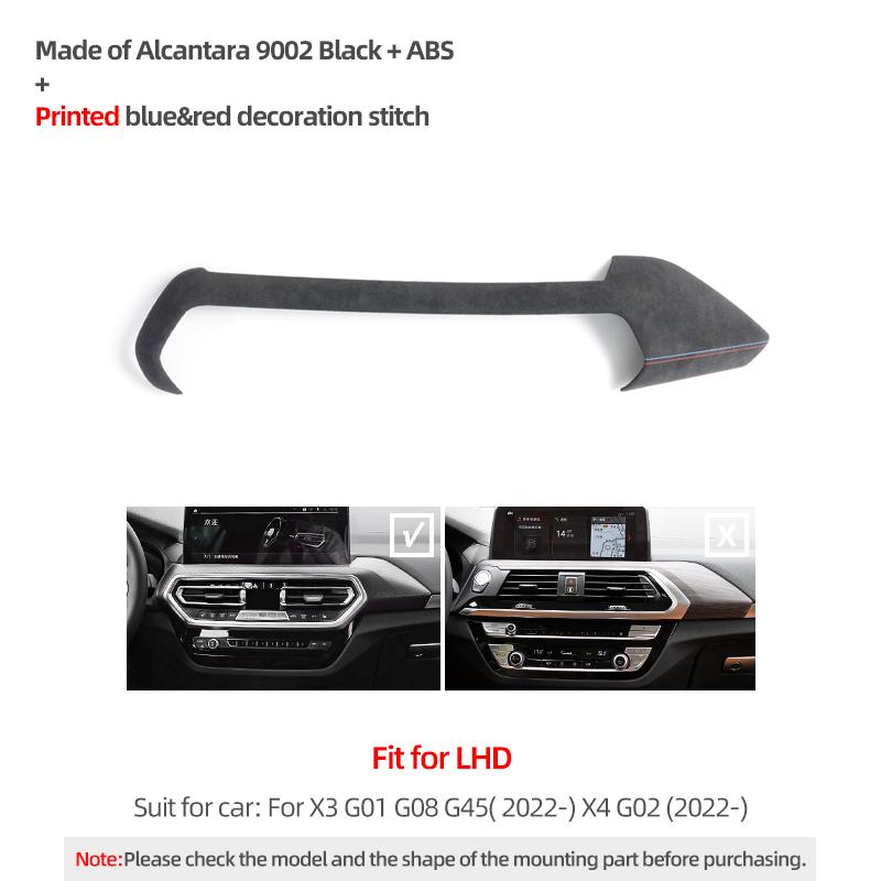 Для BMW X3 G01 G45 X4 G02 iX3 G08 Виготовлено з Алькантари Обгортка Панель Приладової Дошки Декоративна Накладка Аксесуари для Тюнінгу Салону Автомобіля 9002 Black LHD
Для BMW X3 G01 G45 X4 G02 iX3 G08 Виготовлено з Алькантари Обгортка Панель Приладової Дошки Декоративна Накладка Аксесуари для Тюнінгу Салону Автомобіля 9002 Black LHD