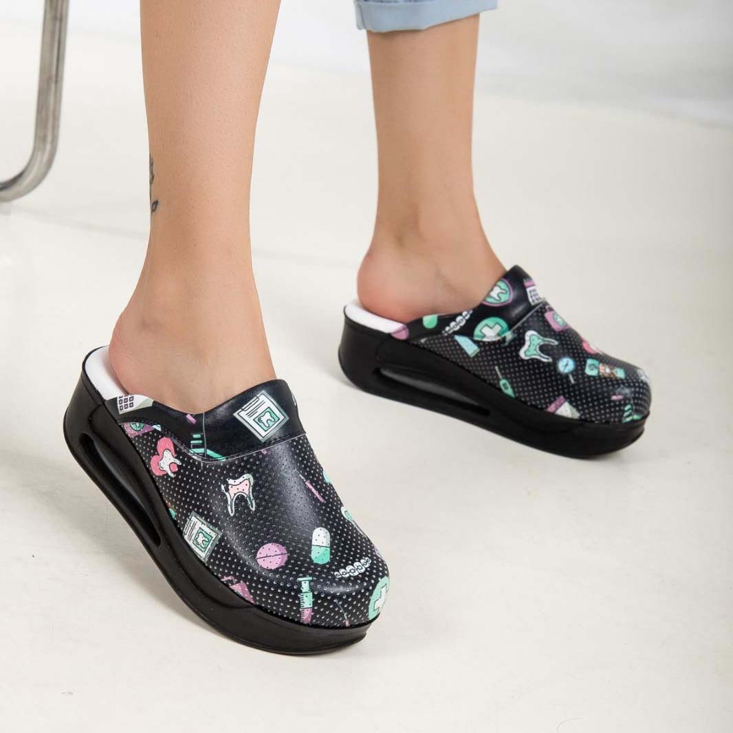 Women’s Anti-Slip Medical Clogs - Toots Printed - Orthopedic Comfort for Dentists, Nurses, Doctors, Midwives 42
Women’s Anti-Slip Medical Clogs - Toots Printed - Orthopedic Comfort for Dentists, Nurses, Doctors, Midwives 42