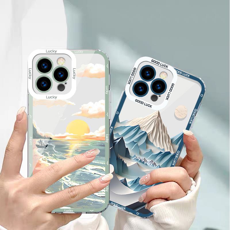 Apple 11 oil painting landscape iPhone art case for 12/13/14 transparent design featuring seaside sunrise for MAX model iPhone 6 Plus
Apple 11 oil painting landscape iPhone art case for 12/13/14 transparent design featuring seaside sunrise for MAX model iPhone 6 Plus