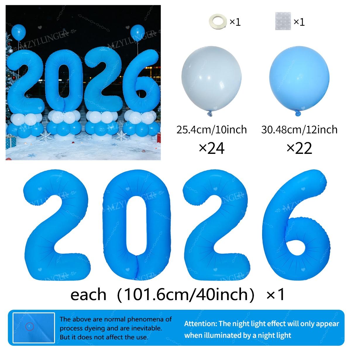 2026 Blue Balloon Set Fluorescent Digital 2026 Balloon New Year Party Graduation Season Party Decoration Photography Props Other
2026 Blue Balloon Set Fluorescent Digital 2026 Balloon New Year Party Graduation Season Party Decoration Photography Props Other