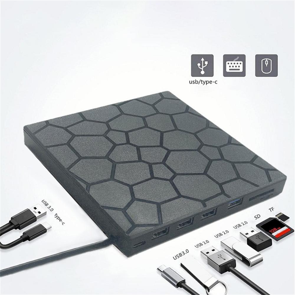 Зовнішній CD DVD-привід USB 3.0 Записувач Пристрої для читання Програвач для Windows 7/8/10/11
Зовнішній CD DVD-привід USB 3.0 Записувач Пристрої для читання Програвач для Windows 7/8/10/11
