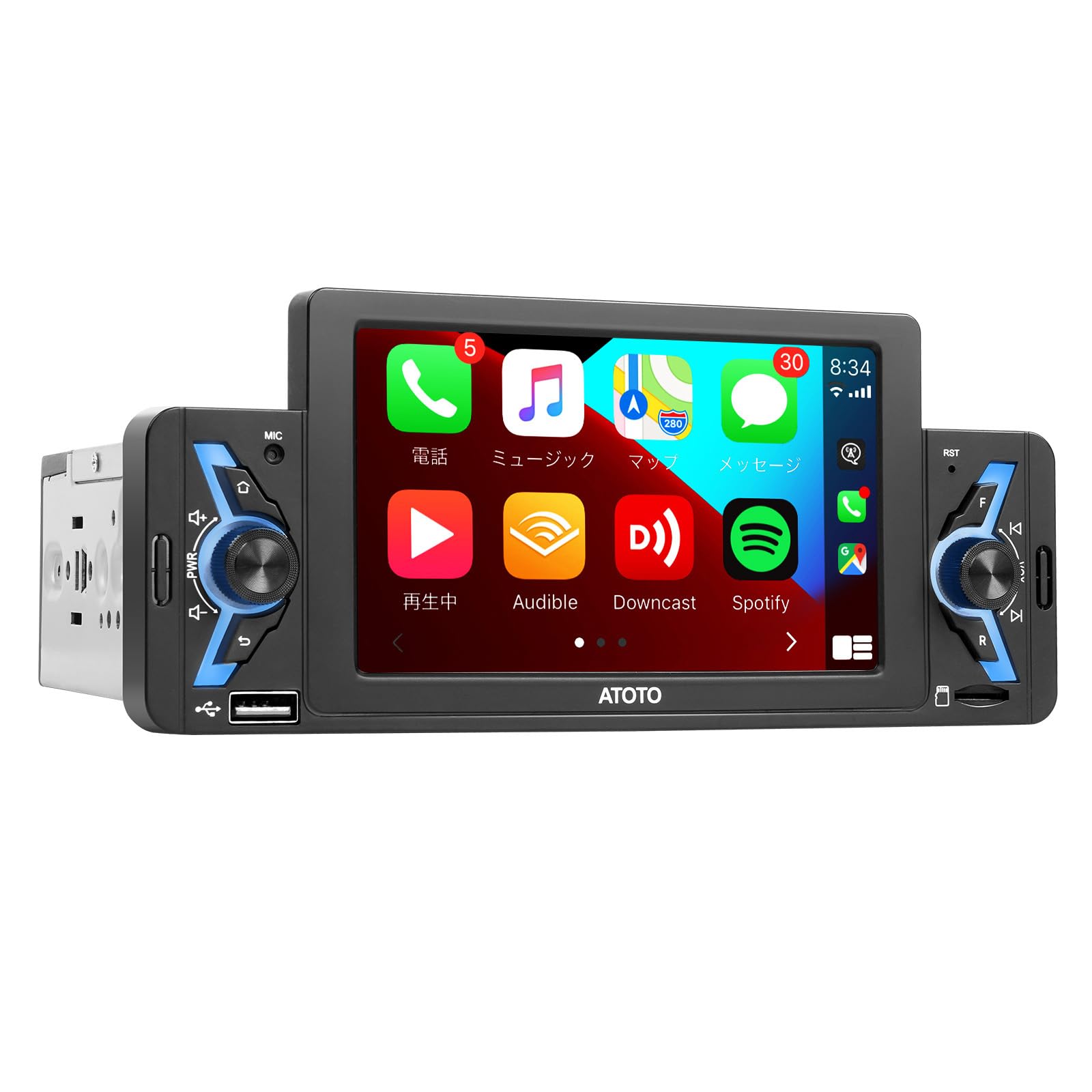 ATOTO F7WE 1 DIN автомобильный аудиоплеер Carplay Android Auto 5-дюймовый сенсорный экран автомобильная навигация FM-радио HD камера голос F7G1A5WE Bluetooth, беспроводной,
ATOTO F7WE 1 DIN автомобильный аудиоплеер Carplay Android Auto 5-дюймовый сенсорный экран автомобильная навигация FM-радио HD камера голос F7G1A5WE Bluetooth, беспроводной,