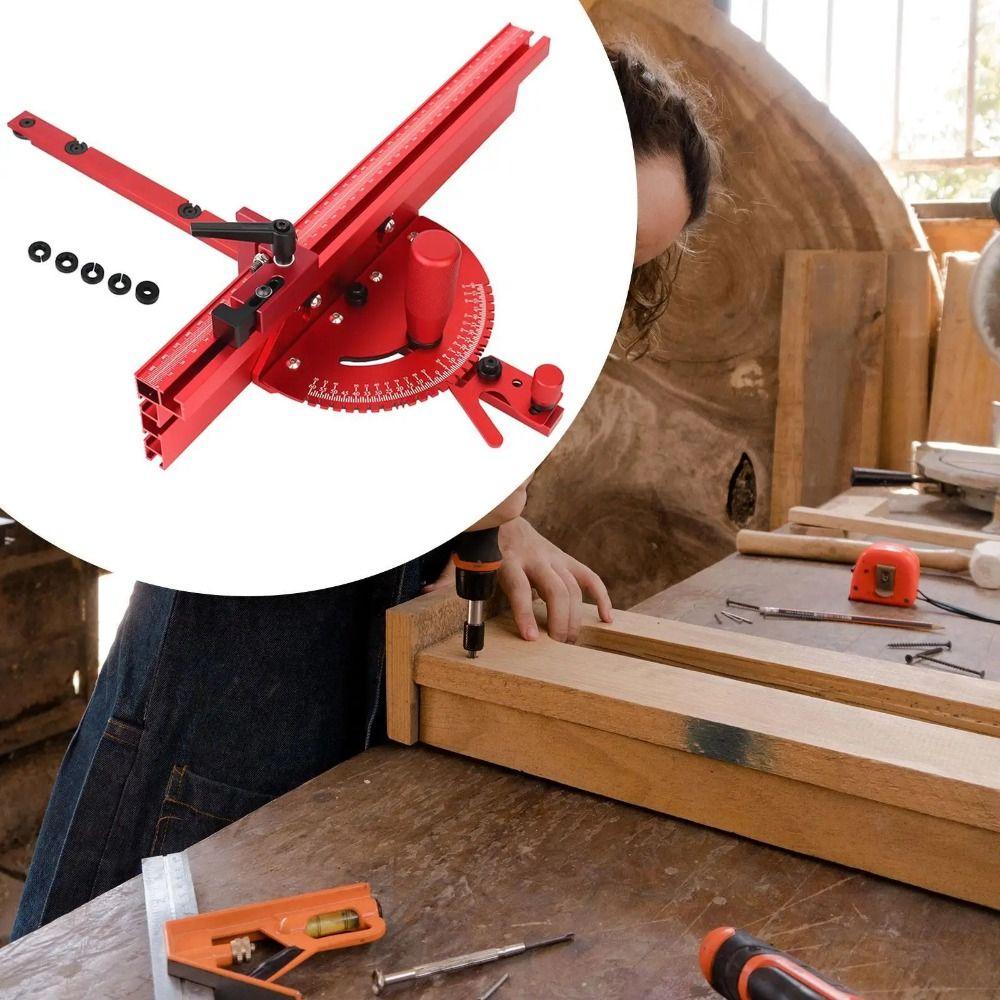 Track Stop Miter Gauge Push Handle Angle Ruler Backer Sawing Assembly Router Table
Track Stop Miter Gauge Push Handle Angle Ruler Backer Sawing Assembly Router Table