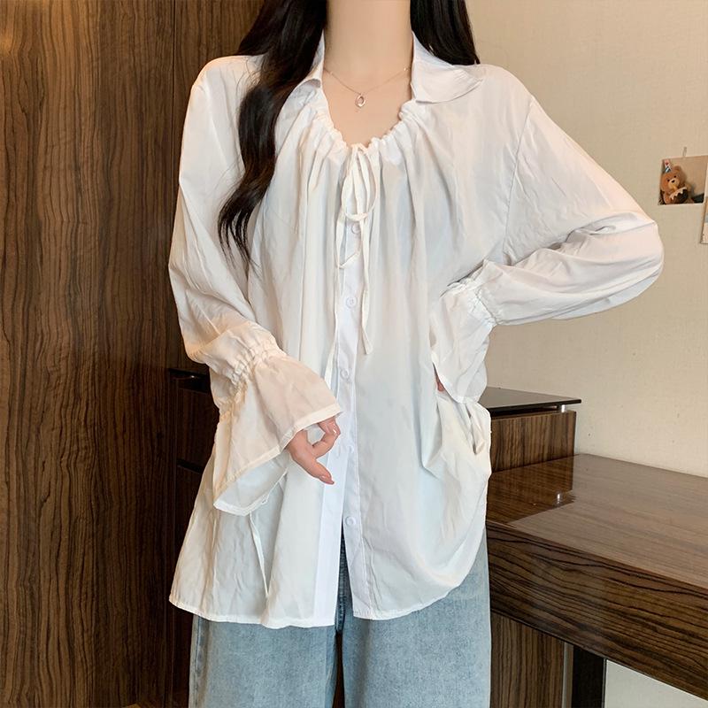 Elegant French Lace-Up Loosely Fitting Long-Sleeve Shirt for Plus Size Women L (recommended 100-120 jin) белый
Elegant French Lace-Up Loosely Fitting Long-Sleeve Shirt for Plus Size Women L (recommended 100-120 jin) белый