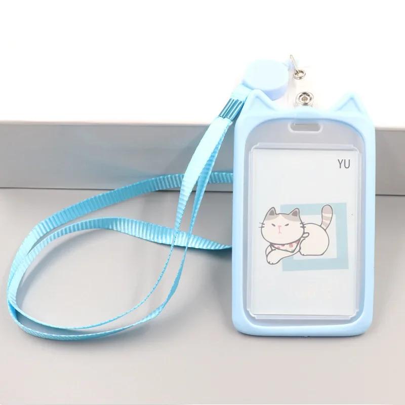 1PC Cute Cartoon Cat Card Holder Bank Identity Bus ID Card Holder Case with Retractable Reel Lanyard Credit Cover Case Kids Gift синий
1PC Cute Cartoon Cat Card Holder Bank Identity Bus ID Card Holder Case with Retractable Reel Lanyard Credit Cover Case Kids Gift синий