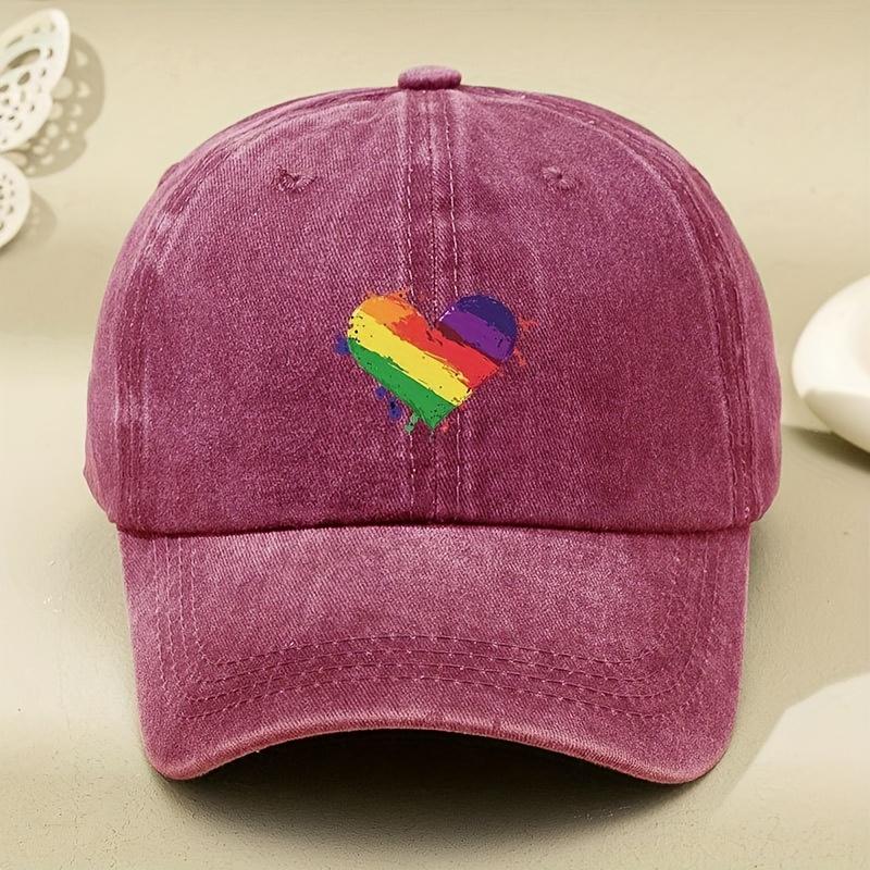 Retro style rainbow heart-shaped printed baseball cap with sun shading and antique design adjustable Adjustable бордовий
Retro style rainbow heart-shaped printed baseball cap with sun shading and antique design adjustable Adjustable бордовий