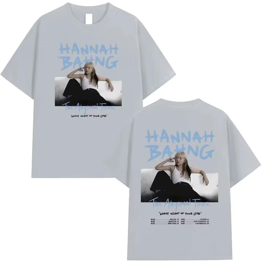 Harajuku Hannah Bahng Hip Hop T Shirt Unisex Women High Quality Fashion Cotton Short Sleeve Tshrits Summer ONeck Clothes Hot Sale 4XL
Harajuku Hannah Bahng Hip Hop T Shirt Unisex Women High Quality Fashion Cotton Short Sleeve Tshrits Summer ONeck Clothes Hot Sale 4XL