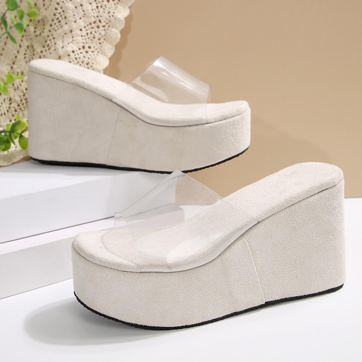 Comemore Summer PVC Transparent Strap Sandals Slipper Thick Bottom Outside Wear Women s Shoes 10cm High Heeled Sandales 36
Comemore Summer PVC Transparent Strap Sandals Slipper Thick Bottom Outside Wear Women s Shoes 10cm High Heeled Sandales 36