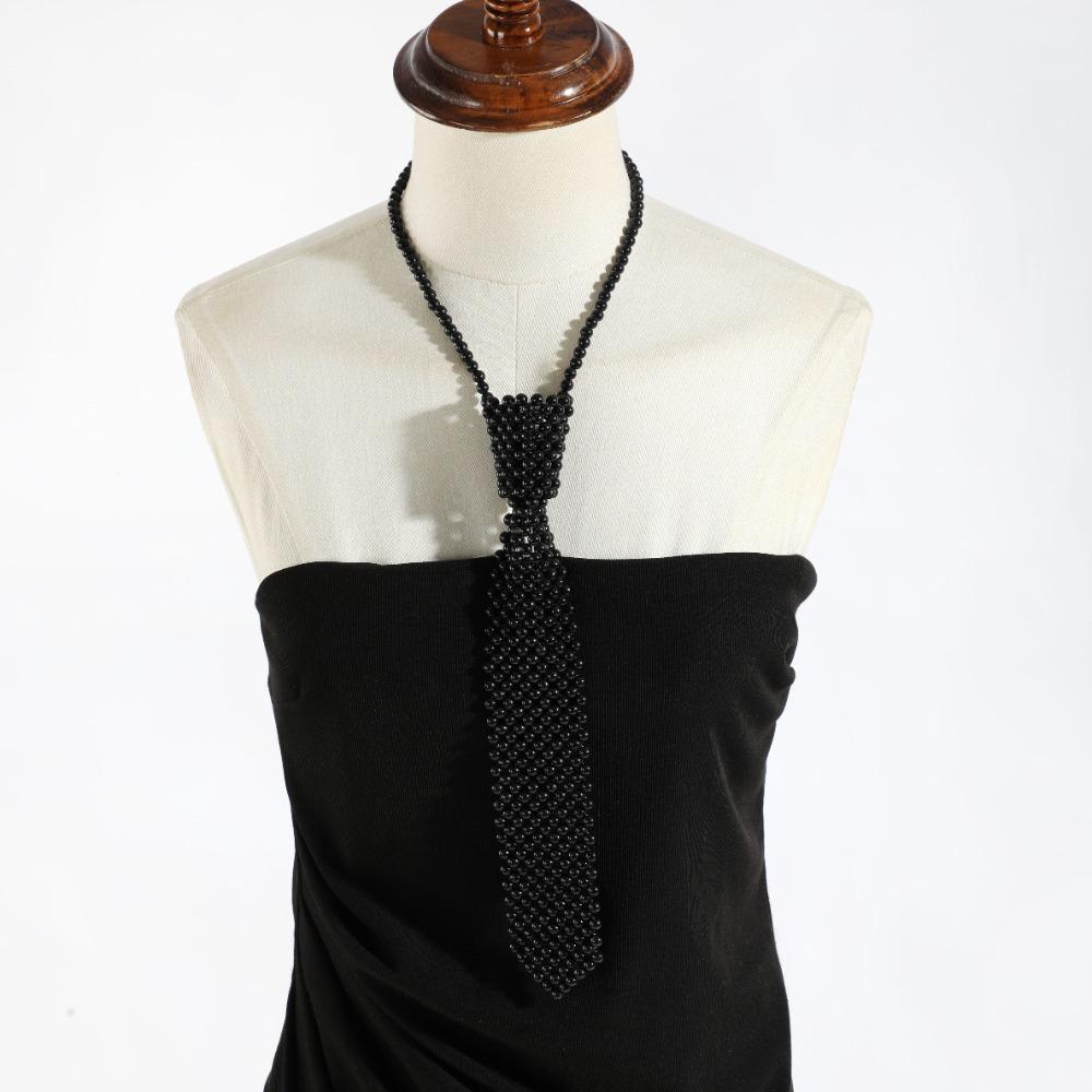 Collar Weaving Beaded Shirt Tie Elegant Women Necktie Formal Wear Accessories білий
Collar Weaving Beaded Shirt Tie Elegant Women Necktie Formal Wear Accessories білий