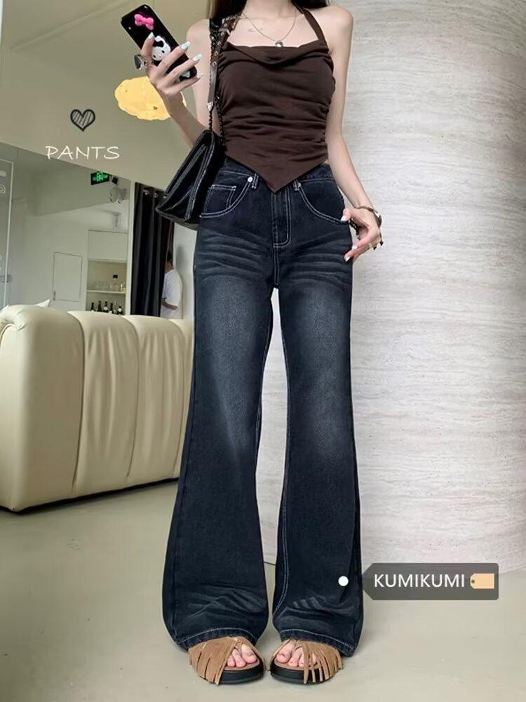 Женские джинсы с высокой талией, в стиле ретро, с эффектом стирки, микро-клеш, для осени/зимы 2025 Large черный серый
Женские джинсы с высокой талией, в стиле ретро, с эффектом стирки, микро-клеш, для осени/зимы 2025 Large черный серый