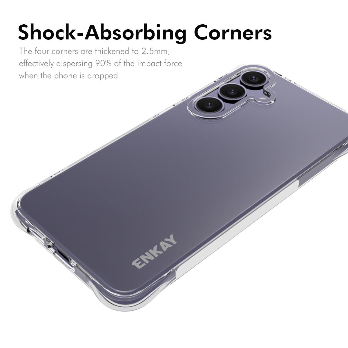 ENKAY HAT PRINCE For Samsung Galaxy S24 FE Crystal Clear Case TPU Phone Cover Corner Airbag Fall Protection A
ENKAY HAT PRINCE For Samsung Galaxy S24 FE Crystal Clear Case TPU Phone Cover Corner Airbag Fall Protection A