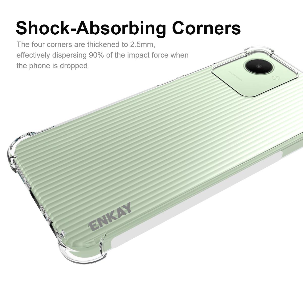 ENKAY HAT PRINCE For Realme C30 4G Thickened Corners Transparent TPU Cover Anti-fall Anti-scratch Phone Case with Anti-slip Strip Edge A
ENKAY HAT PRINCE For Realme C30 4G Thickened Corners Transparent TPU Cover Anti-fall Anti-scratch Phone Case with Anti-slip Strip Edge A