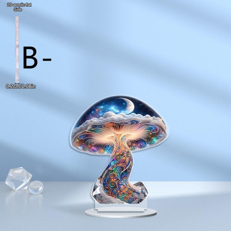 2D Flat, Starry Sky Mushroom Acrylic Desktop Decoration, with Base, Suitable for wall decoration, porch, room, villa, accents Home, Hallway, or Workpl 20*18CM
2D Flat, Starry Sky Mushroom Acrylic Desktop Decoration, with Base, Suitable for wall decoration, porch, room, villa, accents Home, Hallway, or Workpl 20*18CM
