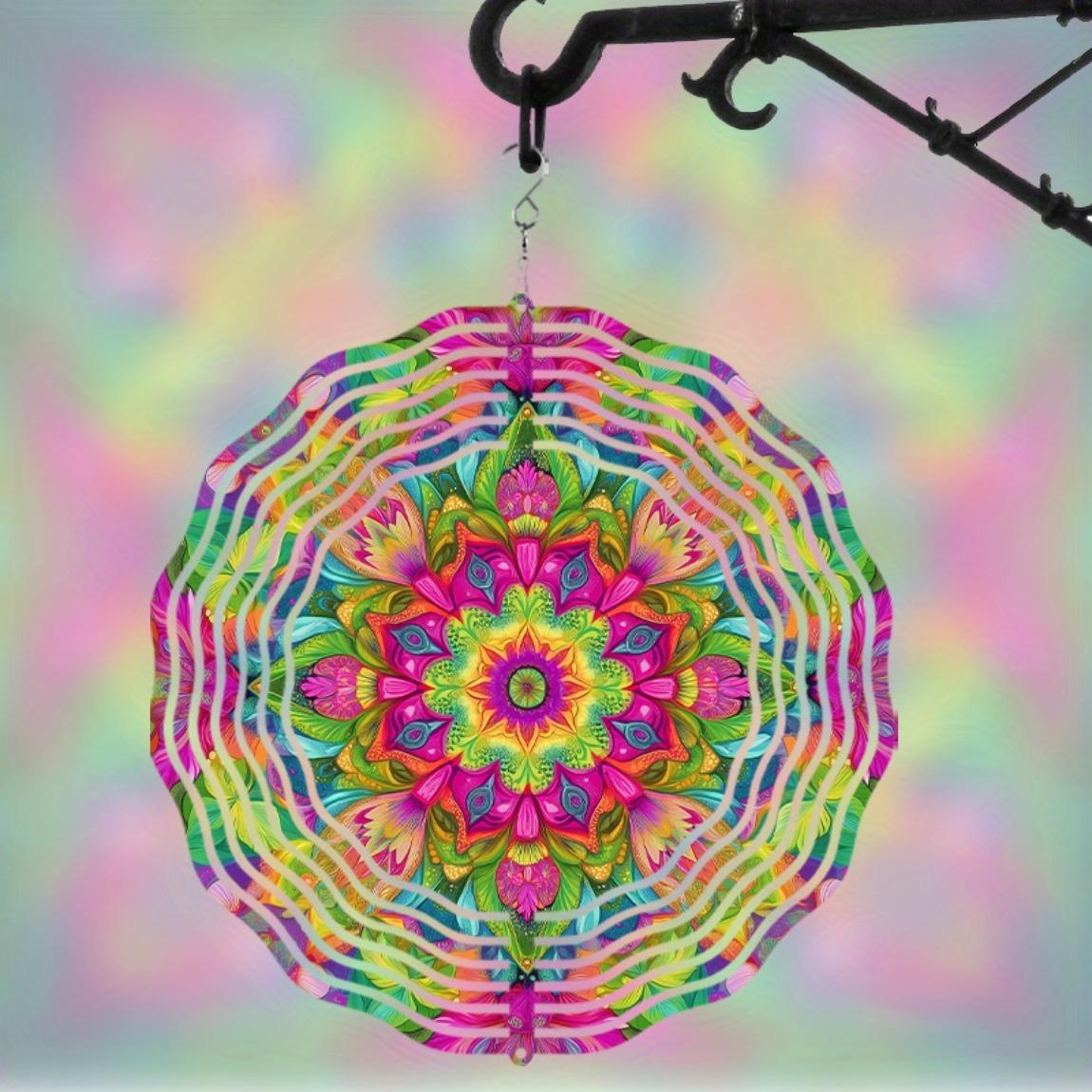 360 Degree Hook Hanging Wind Chime 25.4cm Vibrant Mandala Design Colorful Metal Garden Decor for Patio Balcony All Seasons Durable Outdoor Decor 01A
360 Degree Hook Hanging Wind Chime 25.4cm Vibrant Mandala Design Colorful Metal Garden Decor for Patio Balcony All Seasons Durable Outdoor Decor 01A