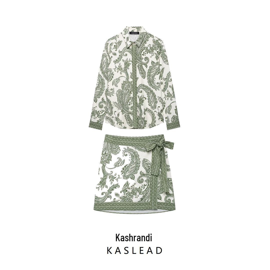 2025 Spring Women s European & American Style Floral Long Sleeve Shirt and Skirt Set S
2025 Spring Women s European & American Style Floral Long Sleeve Shirt and Skirt Set S
